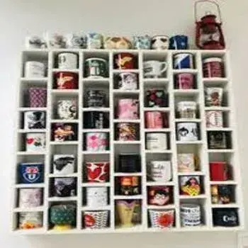 Classic White Supermarket Mugs Display Stand